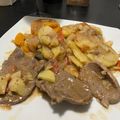 El cooksnap de Agustina Rodriguez cuando hizo Carne a la cacerola c/ papa y zapallo.