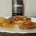 El cooksnap de Chechu cuando hizo Carre de cerdo a la cerveza negra con mostaza.