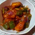 Neelu Dhamechai का कुकस्नैप जब उन्होंने चिली पनीर(chilli paneer recipe in hindi) बनाया था।