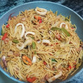 El cooksnap de Xus cuando hizo Espaguetti con marisco.