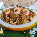 El cooksnap de PATRICIA *Patyco-Candybar* cuando hizo Khao Pad Saparod o arroz frito con piña.