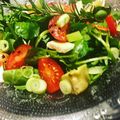 Rachel's cooksnap of when they made Chicken, chilli, tomato and mozzarella warm salad!.