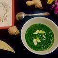 Tanzeena Mukherjee's cooksnap of when they made ক্রিম অফ স্পিনাচ স্যুপ (Cream of Spinach Soup recipe in Bengali).