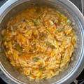Cooksnap από Sotiris στη συνταγή Κριθαράκι με σάλτσα και λαχανικά
