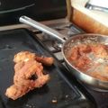 El cooksnap de Natalie Vargas cuando hizo Pollo kentuky con papas fritas.