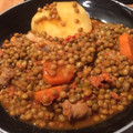 El cooksnap de María Alicia cuando hizo Guiso de lentejas.