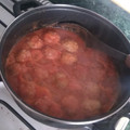 El cooksnap de DaNii Valdés cuando hizo Albóndigas con chipotle.