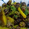 Cooksnap Ani Delighted semasa beliau membuat Siput sedut masak lemak cili api berserta terung.