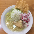 El cooksnap de isa cuando hizo Pozole blanco de pollo.