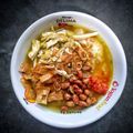 Cooksnap dari Berlian Soewandono untuk resep Bubur ayam kuah kuning (bubur dari nasi sisa semalam)