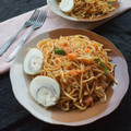 OnceUponAFoodLover 's cooksnap of when they made My vegetable Spaghetti and gizzard😋😋.
