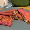 Khets 's cooksnap of when they made Cheesy Beef Quesadilla + Guacamole.