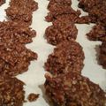 Rob Emmerson's cooksnap of when they made Peanut Butter, Coconut and Chocolate NO BAKE Cookies.