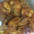 Cooksnap Wardah Alisya semasa beliau membuat Udang masak Sos.