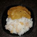 Samantha's cooksnap of when they made Satay Curry and coconut rice.