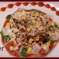Lata Kapoor का कुकस्नैप जब उन्होंने मूंगलेट पिज़्ज़ा (moonglet pizza recipe in Hindi) बनाया था।