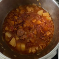 El cooksnap de Aldara Barro Iglesias cuando hizo Patatas a la riojana.
