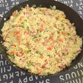 El cooksnap de G M cuando hizo Arroz Exótico con Huevo y Bacon.