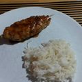 Greg Sheet's cooksnap of when they made Chicken Breast Meatballs with Teriyaki Sauce.