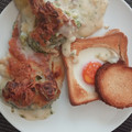 El cooksnap de Arantxa Rodríguez cuando hizo Brócoli con Patata, Zanahoria, Manzana y Panceta gratinado con Bechamel  y Mozzarella.