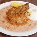 El cooksnap de Sylvia Sanchez cuando hizo Cabrito con frijoles o Cabrito norteño.