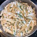 El cooksnap de Nuria Hernandez cuando hizo Macarrones en salsa de salmón.