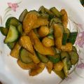 壞心妡 的 小黃瓜醬炒牛蒡甜不辣 cooksnap