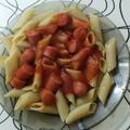 El cooksnap de Michael Antezana cuando hizo Fideos mostacholes con salsa roja.