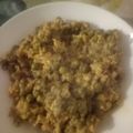El cooksnap de Sara García Ramajo cuando hizo Huevo con tomate y guisantes.