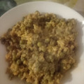 El cooksnap de Sara García Ramajo cuando hizo Huevo con tomate y guisantes.