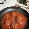 El cooksnap de Ale Gajardo Saez cuando hizo Albóndigas de Carne de Soya en Salsa de Tomates Casera.