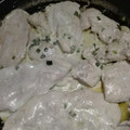 El cooksnap de Veronica Villavicencio cuando hizo Pechuga de pollo con manteca y ciboulette.