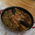 El cooksnap de Marina Dominguez cuando hizo Arroz al horno valenciano.