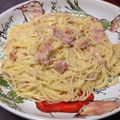 El cooksnap de Isatrujillo cuando hizo Pasta carbonara.