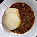 Hauwa Rilwan's cooksnap of when they made Tuwon masara(corn meal swallow).