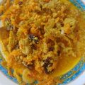 El cooksnap de Triznia cuando hizo Seitán en salsa de almendras.