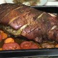 My Grilling Spot's cooksnap of when they made Slow Roasted Apples Carrots and Pork.