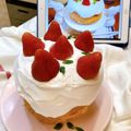 Huang Yu Juan 的 可愛的「草莓奶油戚風蛋糕」美到冒泡 ♡ cooksnap