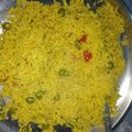 Ritvika thakur का कुकस्नैप जब उन्होंने नमकीन चावल (namkeen chawal recipe in Hindi) बनाया था।