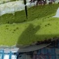 Cooksnap dari viesta untuk resep Brownies Pandan Kukus | Lembut dan Simpel
