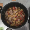 El cooksnap de Nacho Albarrán cuando hizo Patatas guisadas con atún fresco.