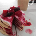 El cooksnap de Marngla cuando hizo Tortitas de avena con queso batido y frutos rojos.