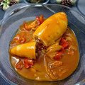 El cooksnap de Gabriela Diez cuando hizo Calamares rellenos de carne en salsa de tomate.
