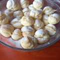 El cooksnap de florencia Piriz cuando hizo Profiteroles -bombas de crema-.