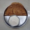 Anupama's cooksnap of when they made Loni Dosa / Ghee Dosa with Chutney.