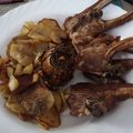 El cooksnap de Mónica Guitart cuando hizo Costillas de cordero al horno.