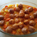 El cooksnap de MariaJoséLJ cuando hizo Albóndigas con champiñones y zanahorias en Monsieur Cuisine.