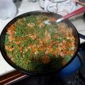 El cooksnap de Ines Barcia cuando hizo Fideos caseros de espinaca.