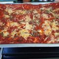 El cooksnap de Teresita Felíz cuando hizo Lasaña con salsa boloñesa y salsa Bechamel.