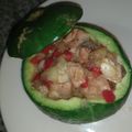 El cooksnap de Alejandra Posadas cuando hizo Zapallitos rellenos con arroz y pollo.